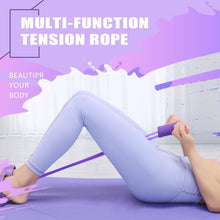 Load image into Gallery viewer, Fit: 4-Tube Pedal Fitness Rope for Woman & Men - Fitness Gum 4 Tube Resistance Bands Latex Pedal Exerciser Sit-up Pull Rope Expander Elastic Bands Yoga equipment Pilates Workout