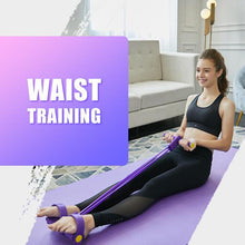 Load image into Gallery viewer, Fit: 4-Tube Pedal Fitness Rope for Woman & Men - Fitness Gum 4 Tube Resistance Bands Latex Pedal Exerciser Sit-up Pull Rope Expander Elastic Bands Yoga equipment Pilates Workout