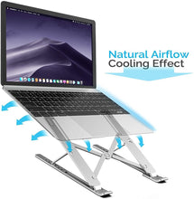 Load image into Gallery viewer, Ergonomic Laptop Stand - Adjustable Foldable Premium Aluminium Stand for upto 17 Inch Laptop