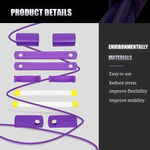 Fit: 4-Tube Pedal Fitness Rope for Woman & Men - Fitness Gum 4 Tube Resistance Bands Latex Pedal Exerciser Sit-up Pull Rope Expander Elastic Bands Yoga equipment Pilates Workout