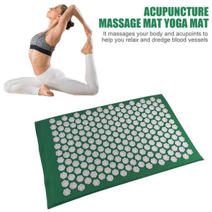 Acupressure Therapy Combo - Massager Cushion Massage Yoga Mat Relieve Stress Back Body Pain Spike