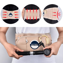 Load image into Gallery viewer, BackBelt Traction &amp; Decompression therapy belt - Brace Support Care Relief Waist Backache Heat Pain Massager Bone Health Care
