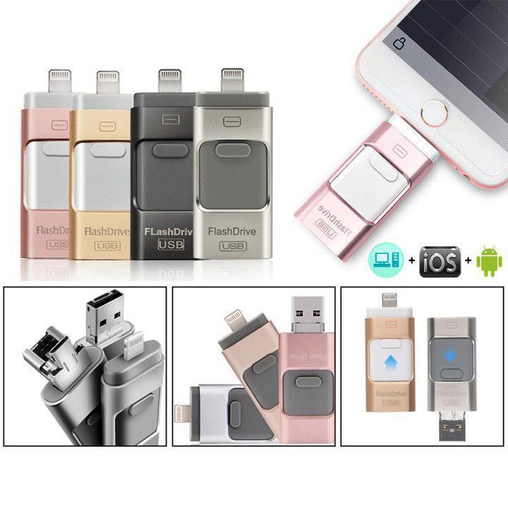 iFLASH -  USB Drive for iPhone, iPad & Android [New Tech 2020]